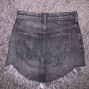 We the free black frayed mini skirt/ size 24